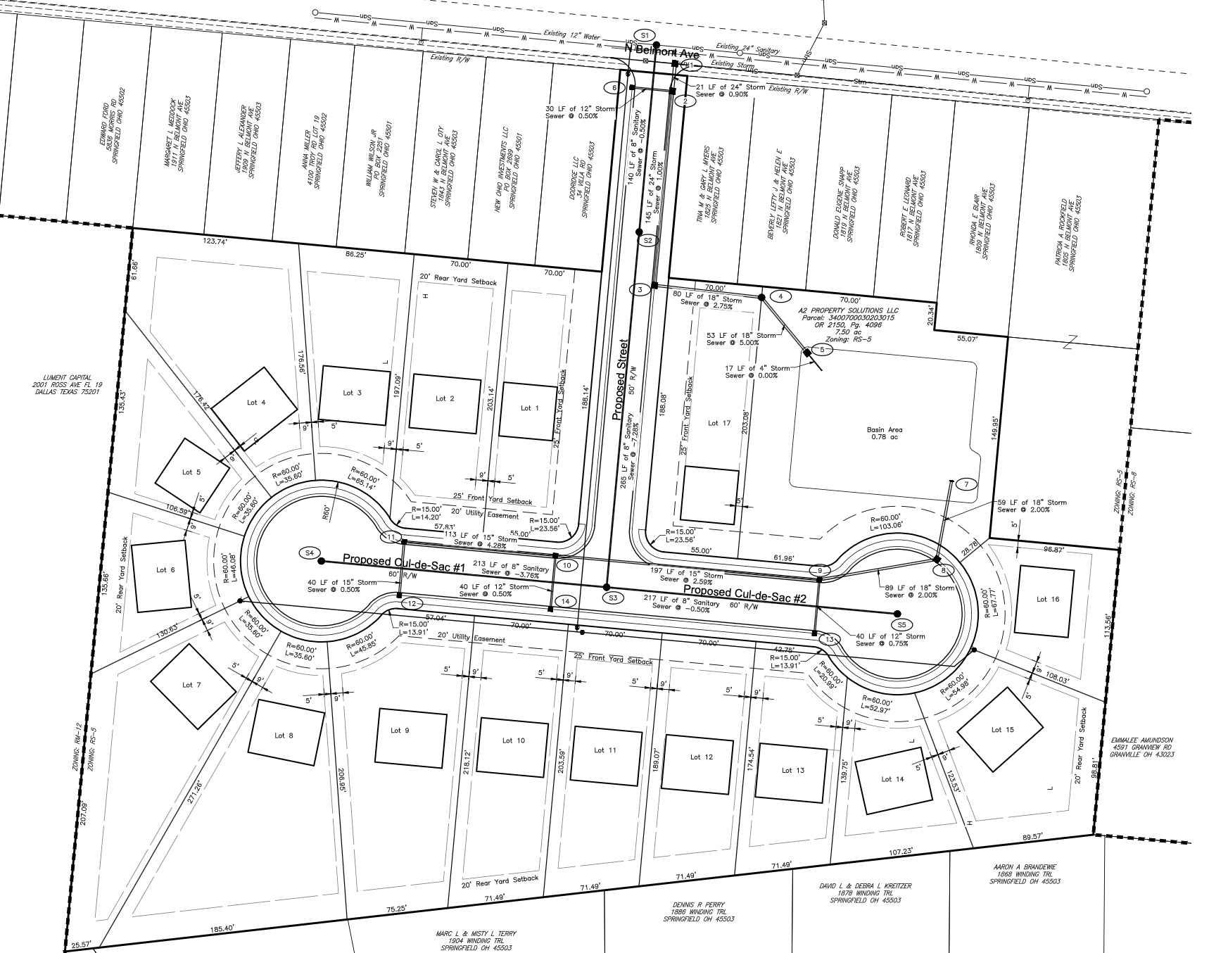 Belmont site plan engineering